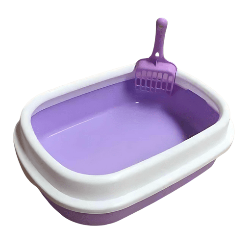 NEXSO Plastic Cat Litter Box with Scoop 3