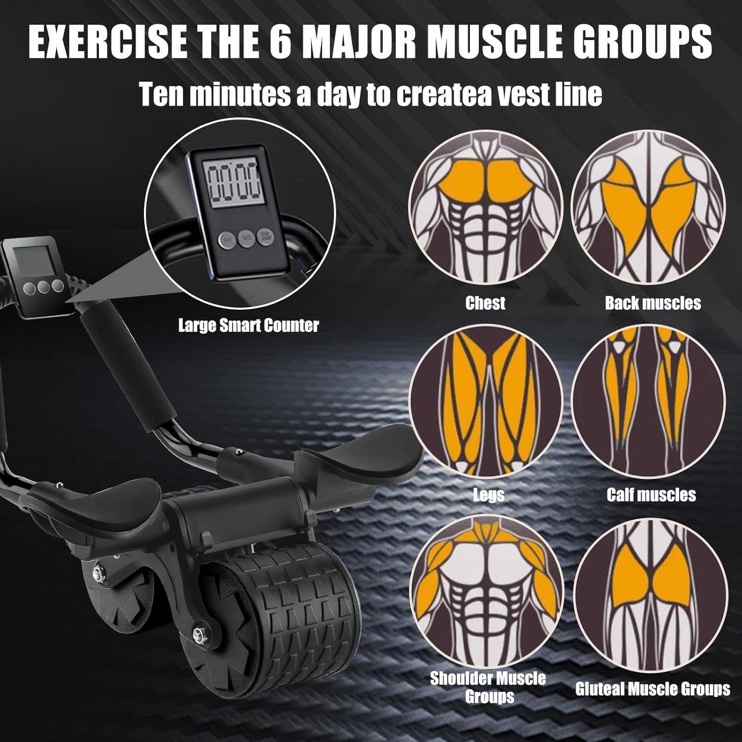 Automatic Rebound Healthy Abdomen Wheel 2