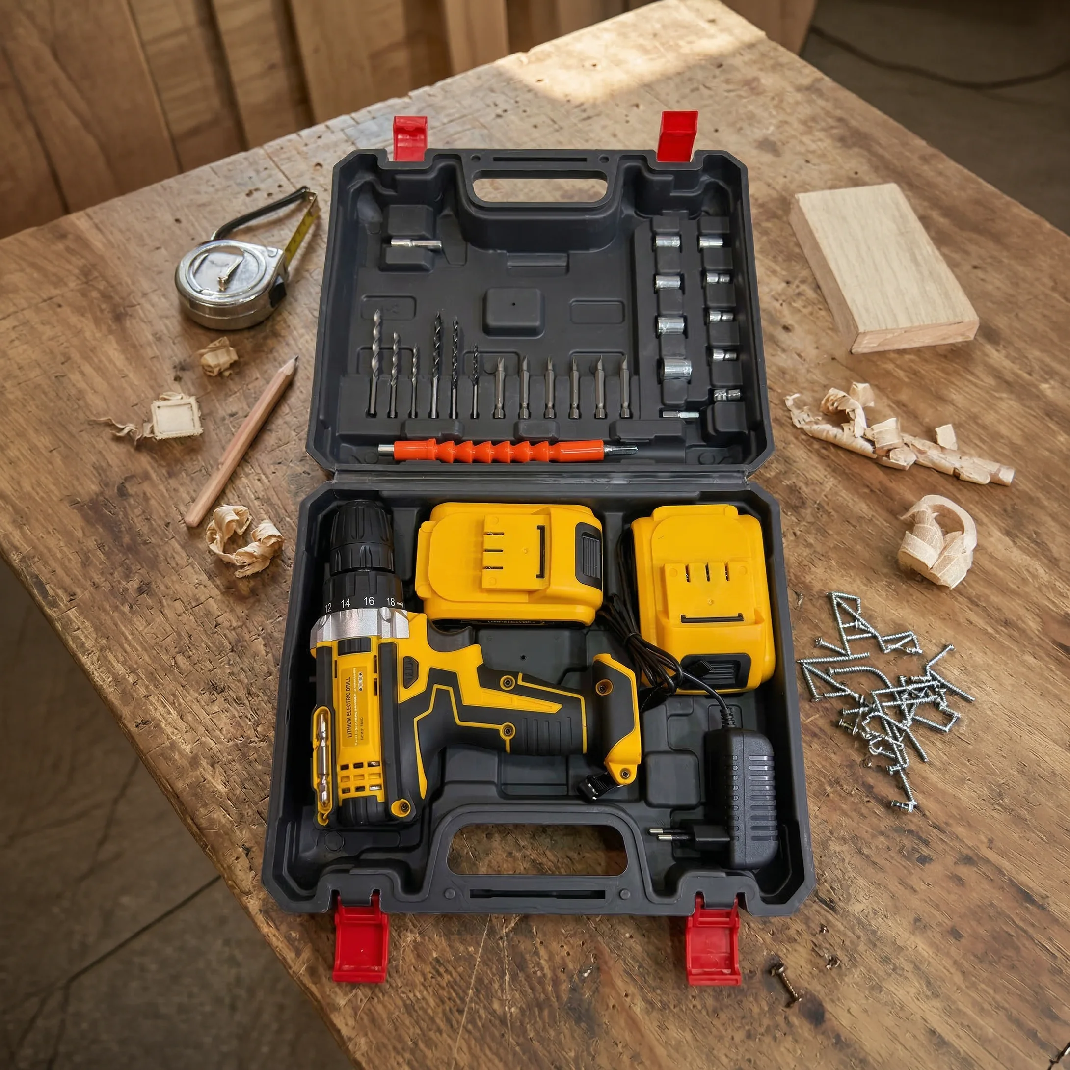 Drill Kit with 2 Battery – Ultimate Cordless Power Tool Set 6