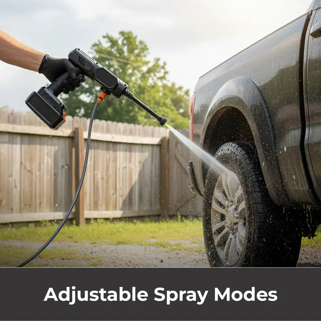 48V Cordless Portable Car Wash Pressure Washer Gun with Dual Battery – High Power Cleaning Machine for Cars, Bikes & Home 4