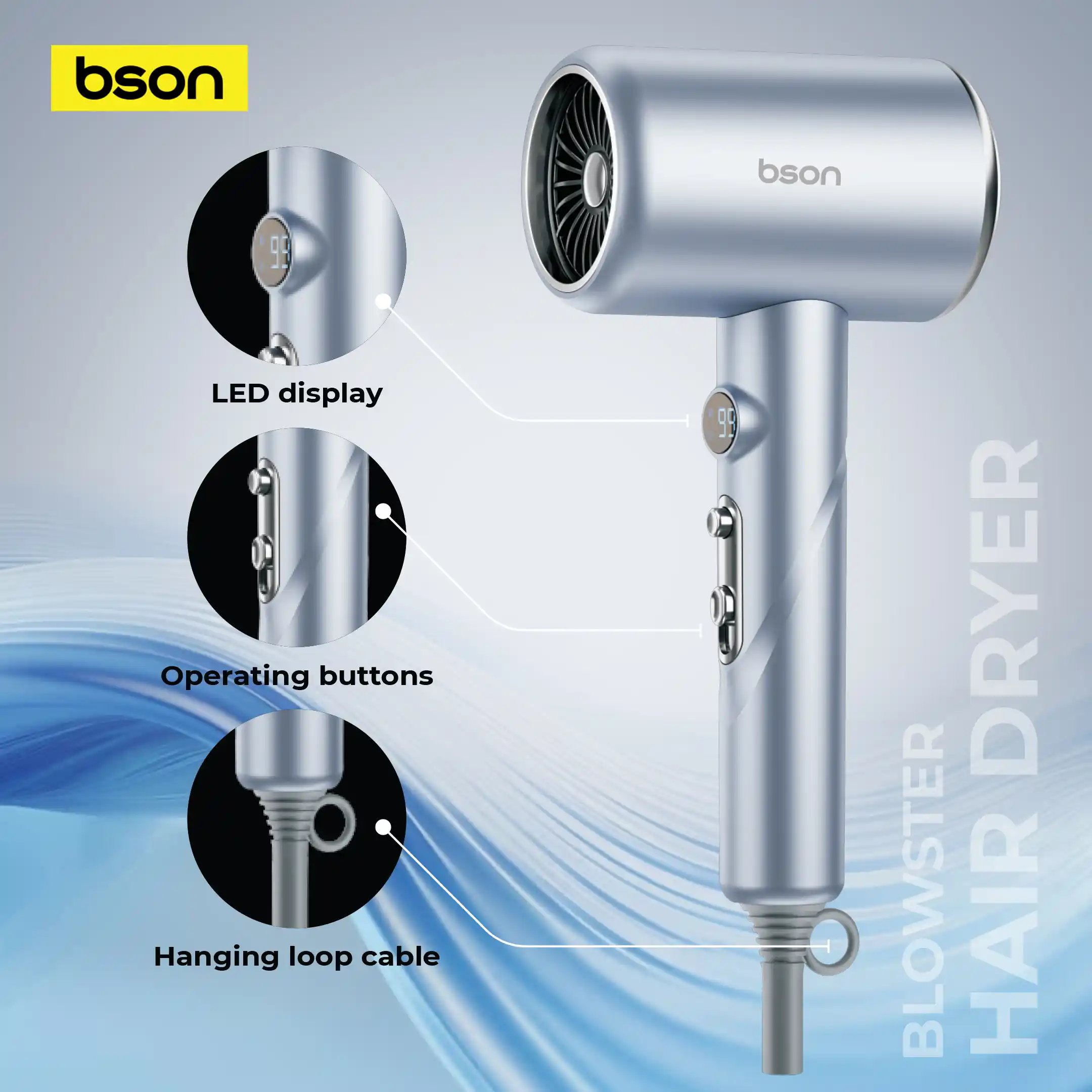 Bson Blowster 1800W Hair Dryer 6