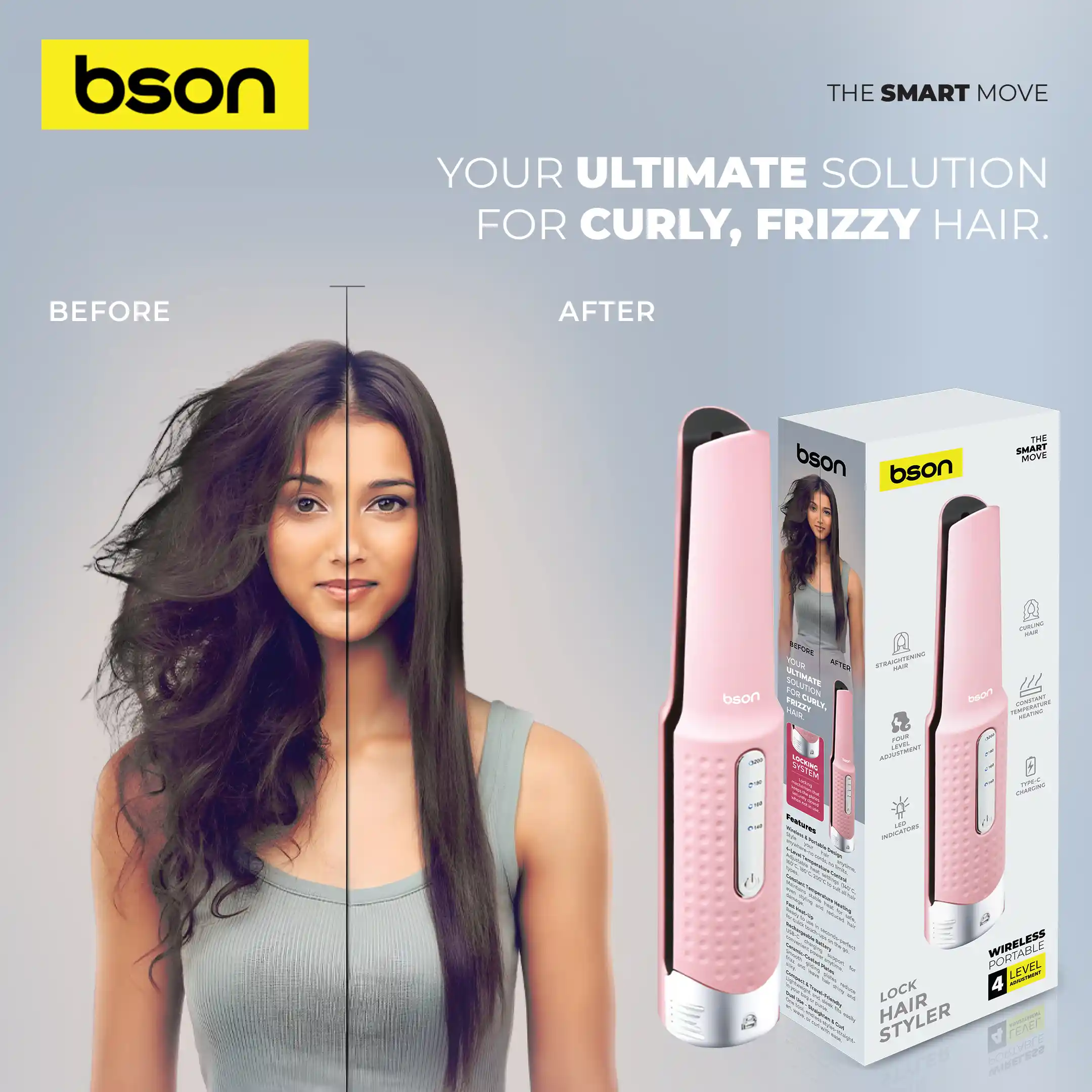 BSON Lock Wireless Hair Styler 2