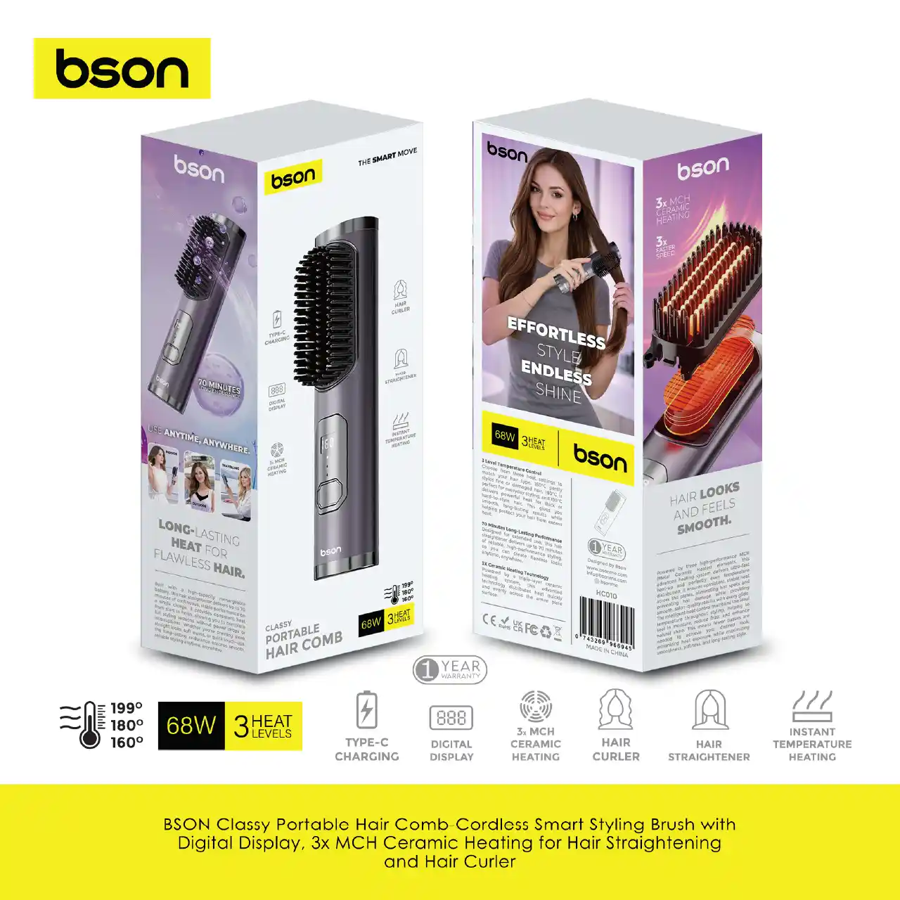 BSON Classy Portable Hair Comb 3