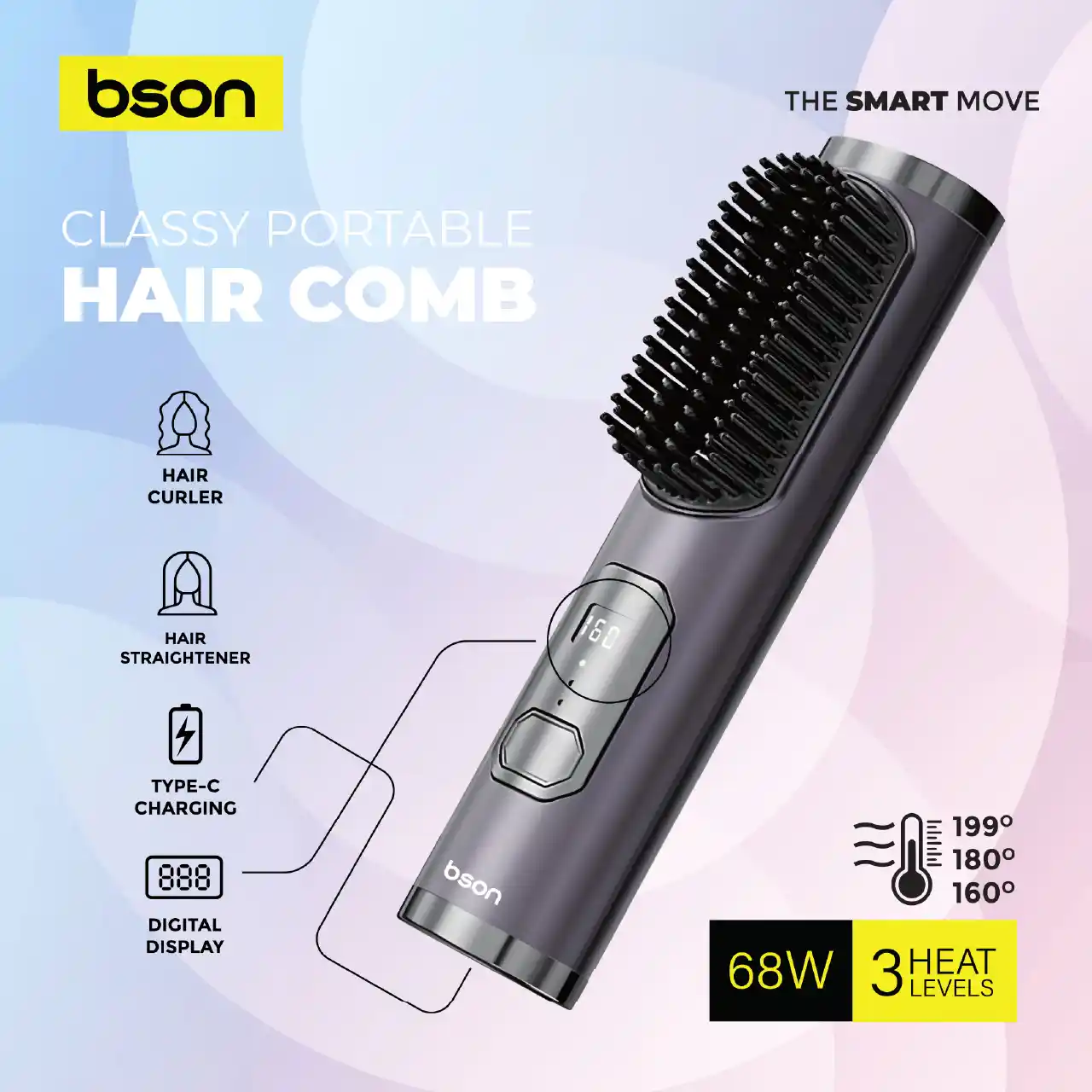 BSON Classy Portable Hair Comb 6