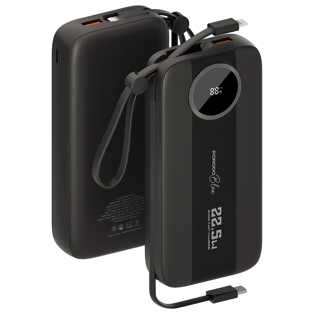 Porodo Blue 22.5W Portable Power Bank