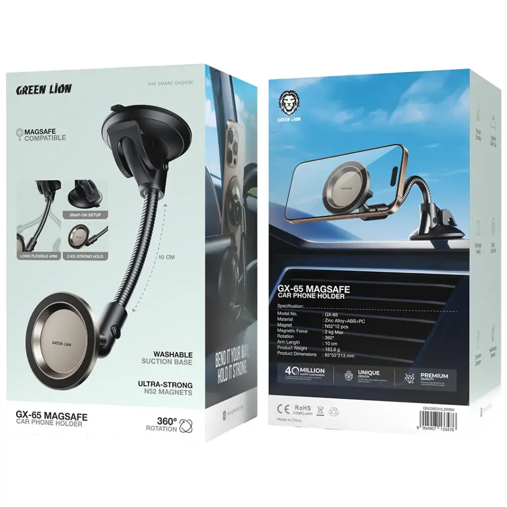 Green Lion Magnetic Car Phone Holder 2