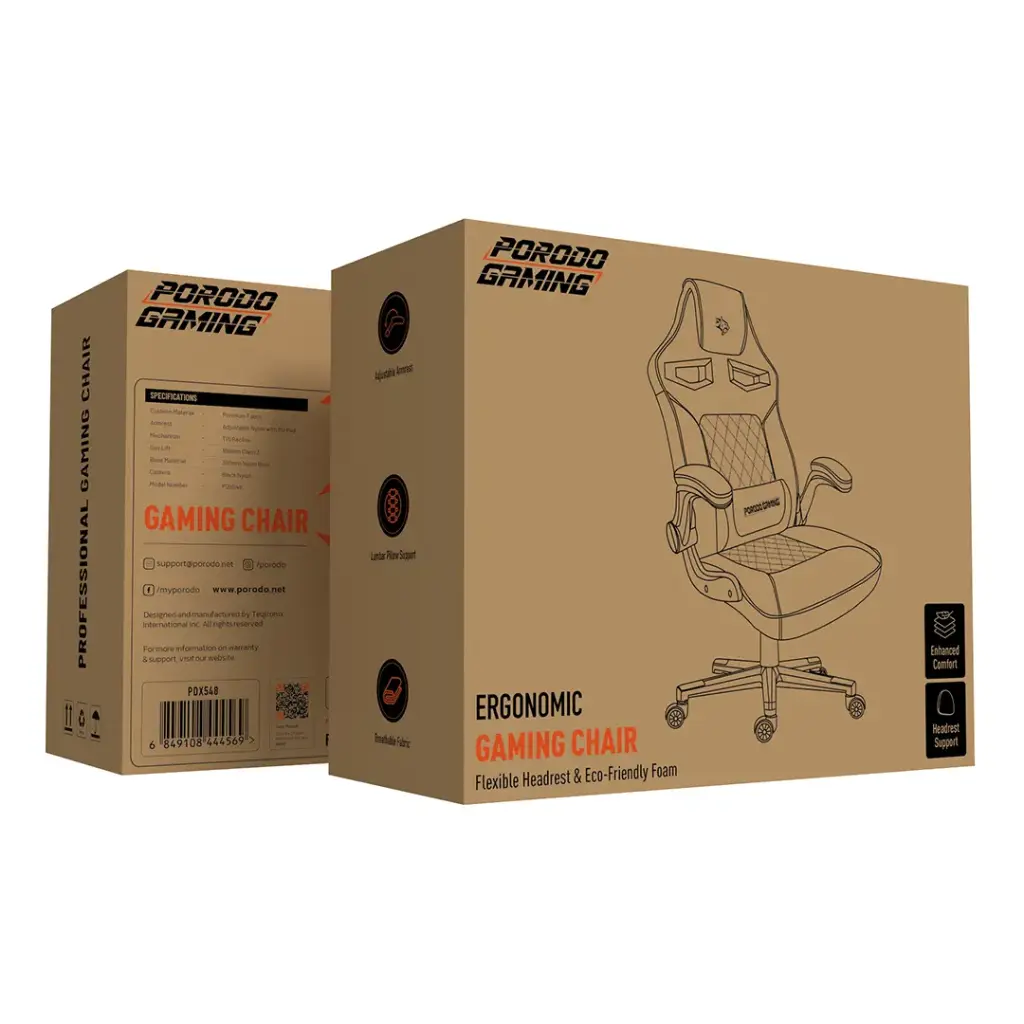 Ergonomic Gaming Chair with Adjustable Armrests 3