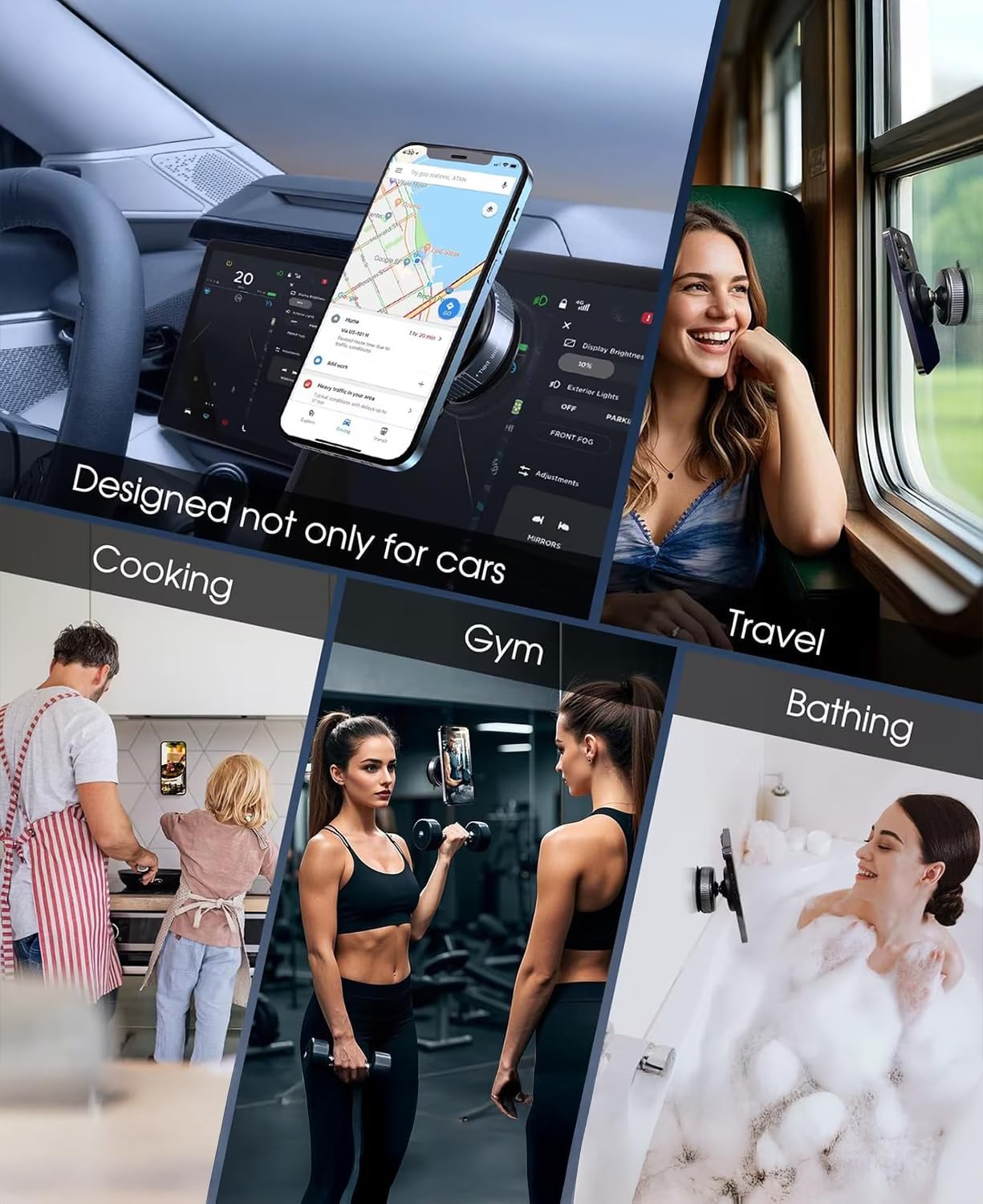 Magnetic Car Phone Holder 360° Rotation 3