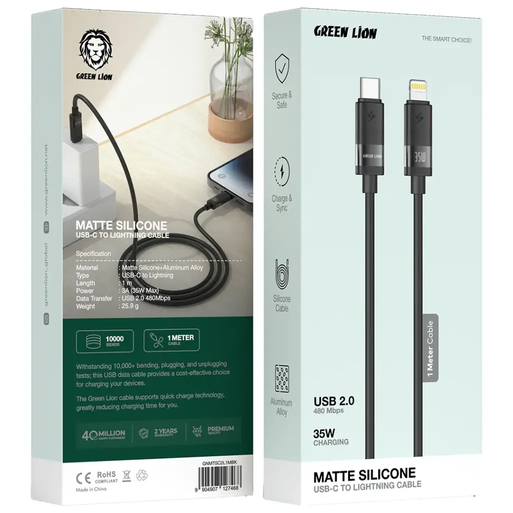 Green Lion USB-C to Lightning Charging Cable 35W 2
