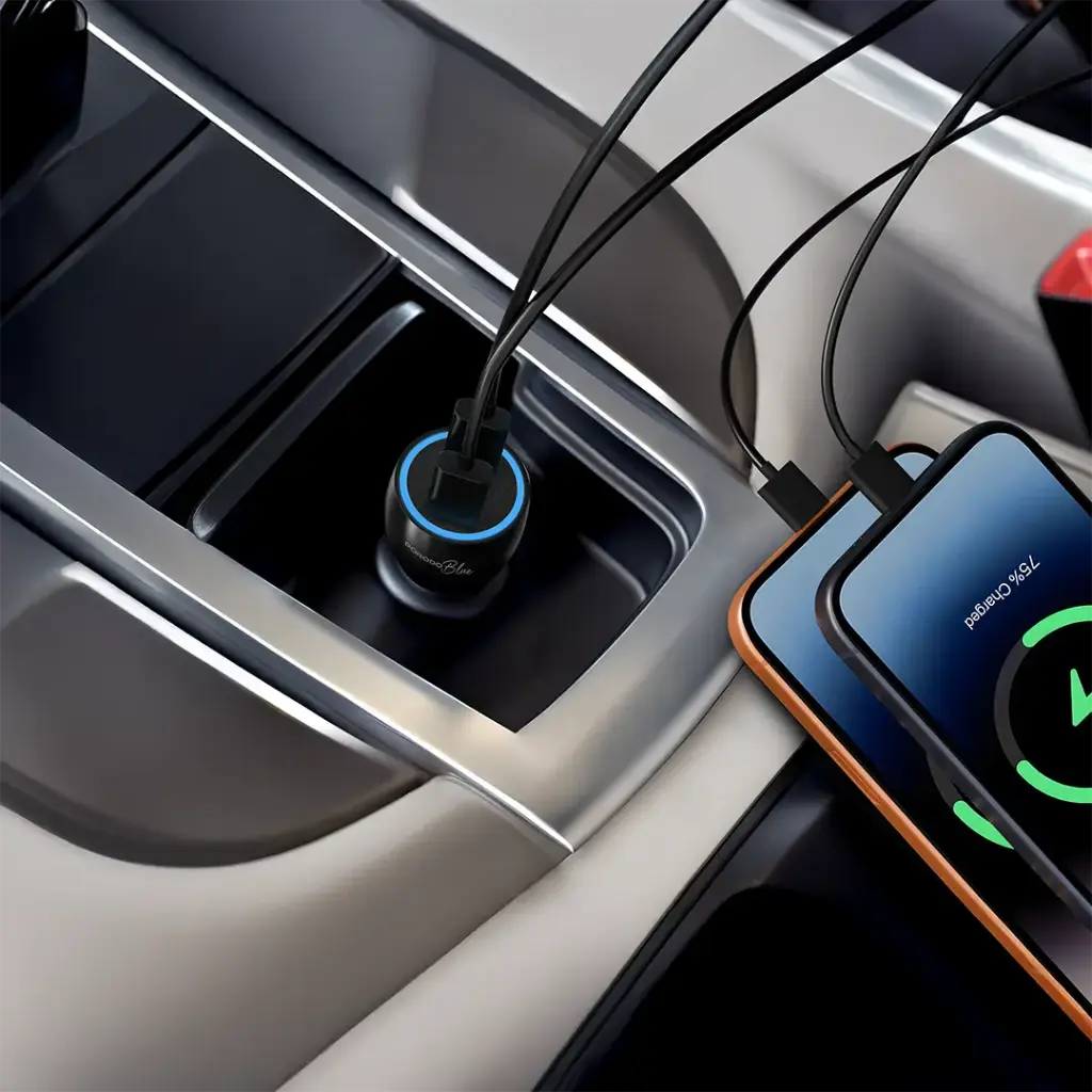 Dual Port PD 30W USB-C Car Charger 2