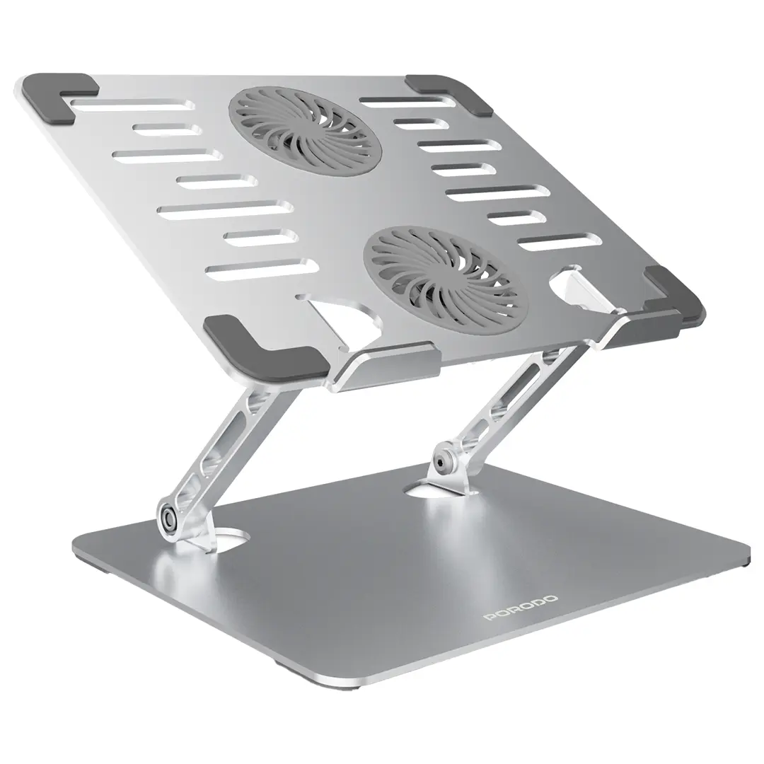 Porodo Adjustable Laptop Stand with Cooling Fans