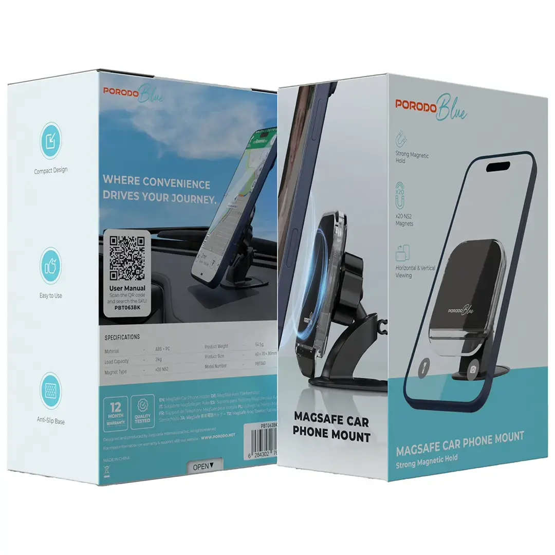 Porodo Blue Wireless Charger Stand 2