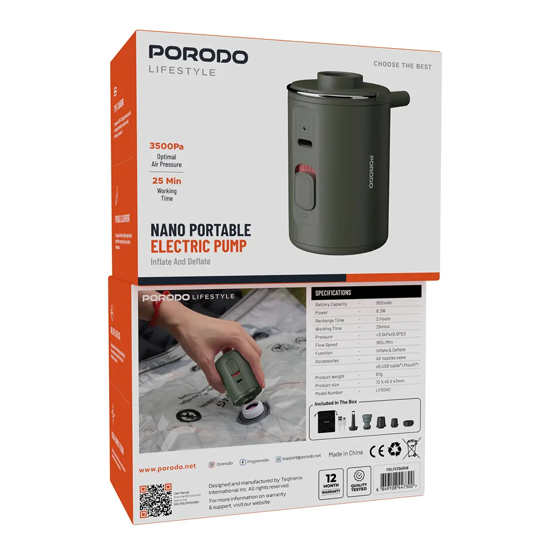 Porodo Lifestyle Nano Portable Electric Pump 3