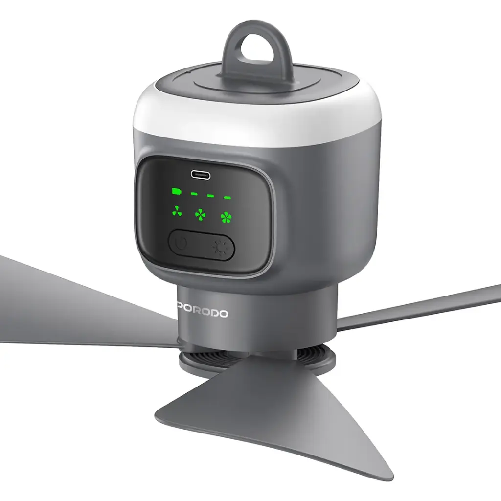 Porodo Lifestyle Camping Rechargeable Ceiling Fan 2