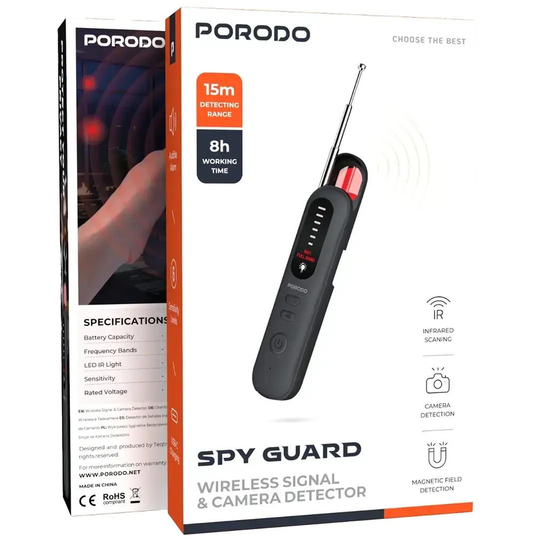 Porodo Spy Guard Wireless Signal & Camera Detector 4