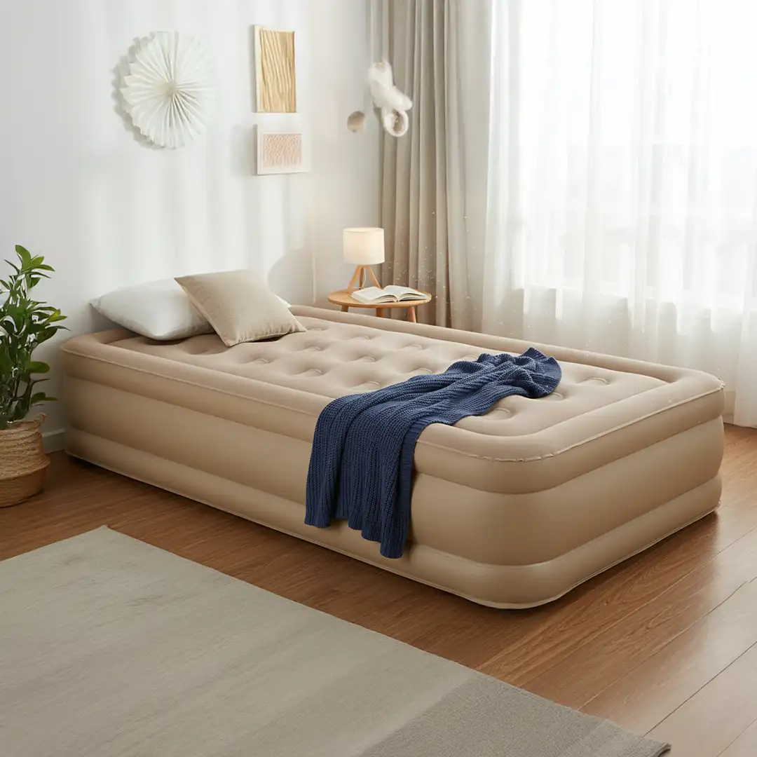 Air Mattress with Built-in Rechargeable Pump – 16 Self-Inflating Blow Up Bed for Home, Camping & Guests 3