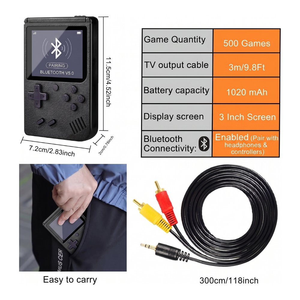 Sup Game Box Mini Handheld Console with 400 Games 4
