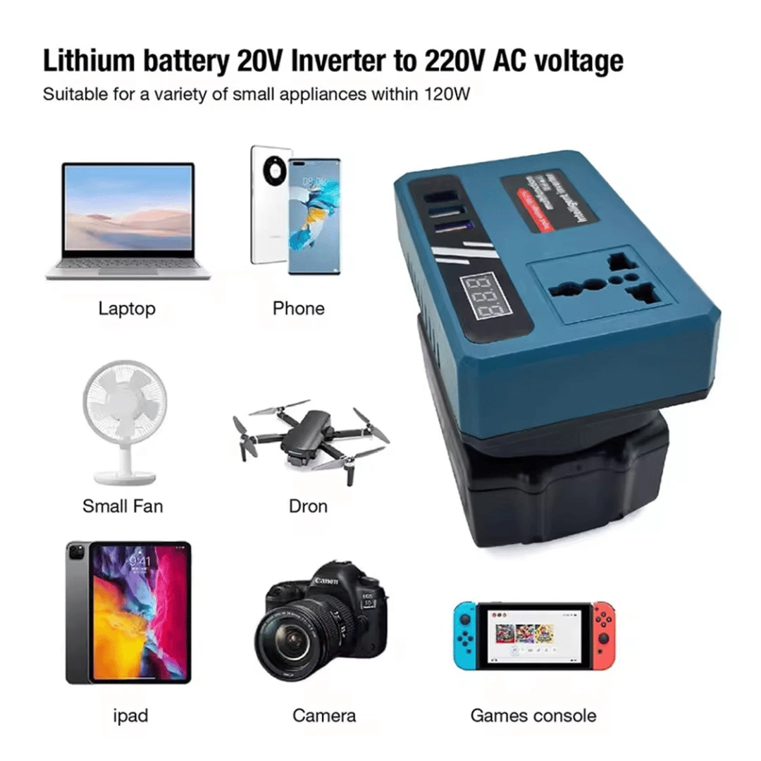 VoltMate Power Inverter 21V Portable Battery Generator 2