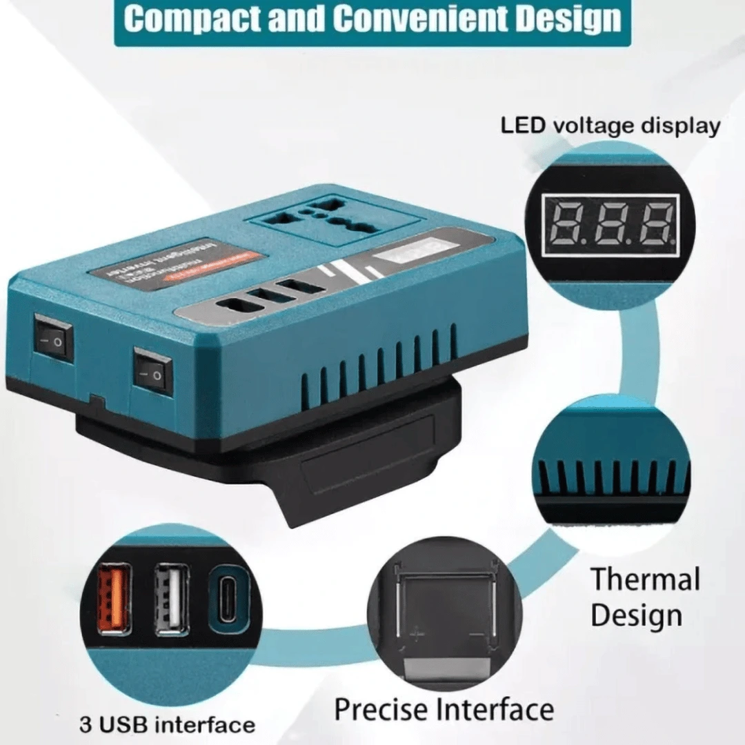 VoltMate Power Inverter 21V Portable Battery Generator 3