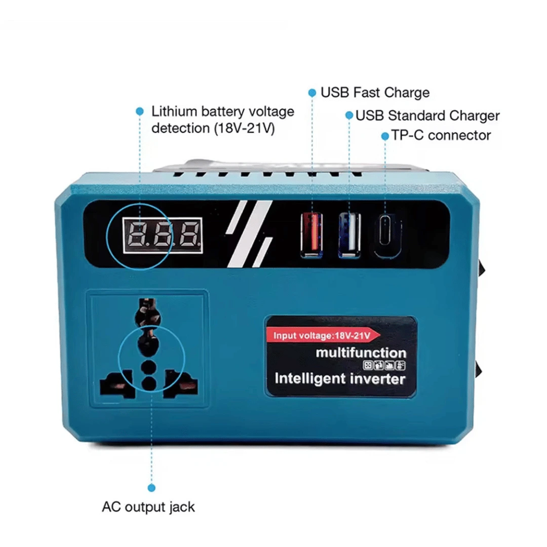 VoltMate Power Inverter 21V Portable Battery Generator 5