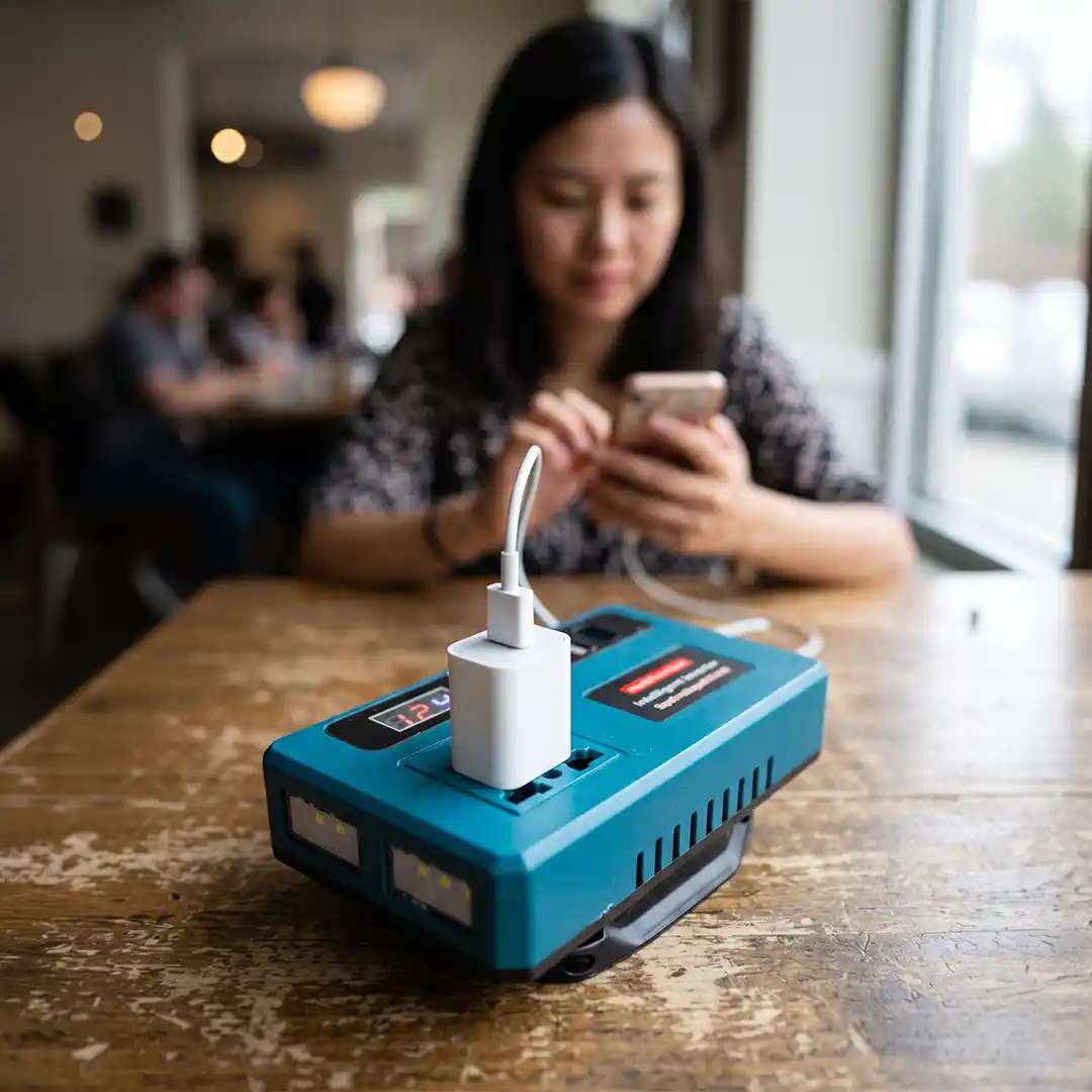VoltMate Power Inverter 21V Portable Battery Generator 7