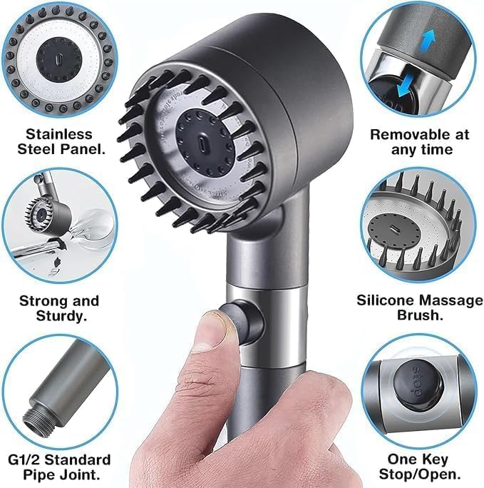 Turbocharged Handheld Shower Head 2