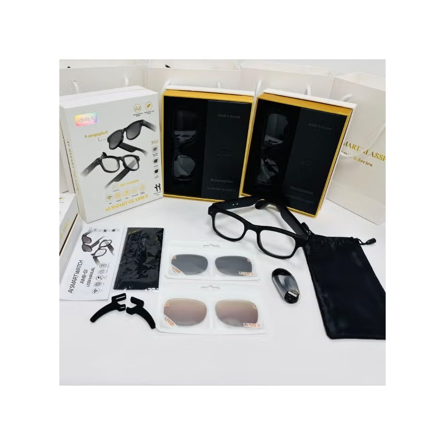 AIMB G1 AI Smart Glasses with Real-Time Translation & Bluetooth Audio 4