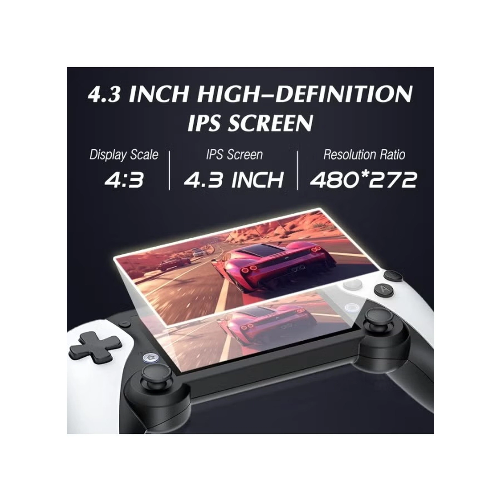 Portable Handheld Game Console with Built-In Screen and Dual Analog Controls 7