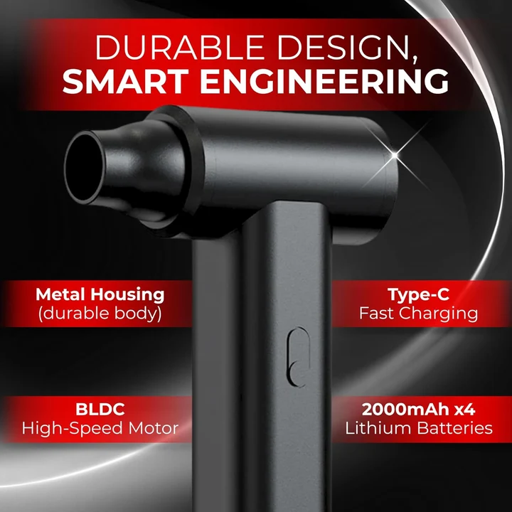 NEXSO Air Duster & Portable Cordless Vacuum 6