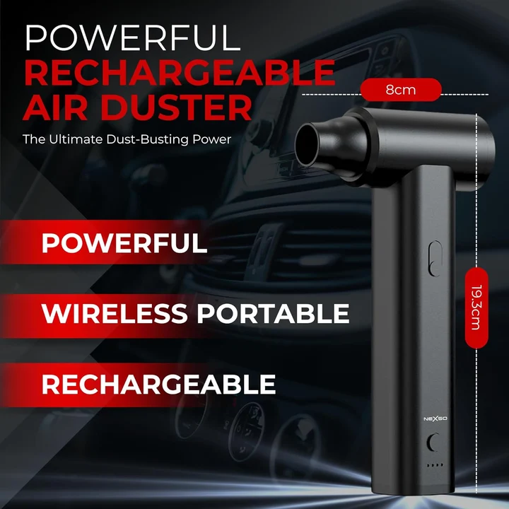 NEXSO Air Duster & Portable Cordless Vacuum 7