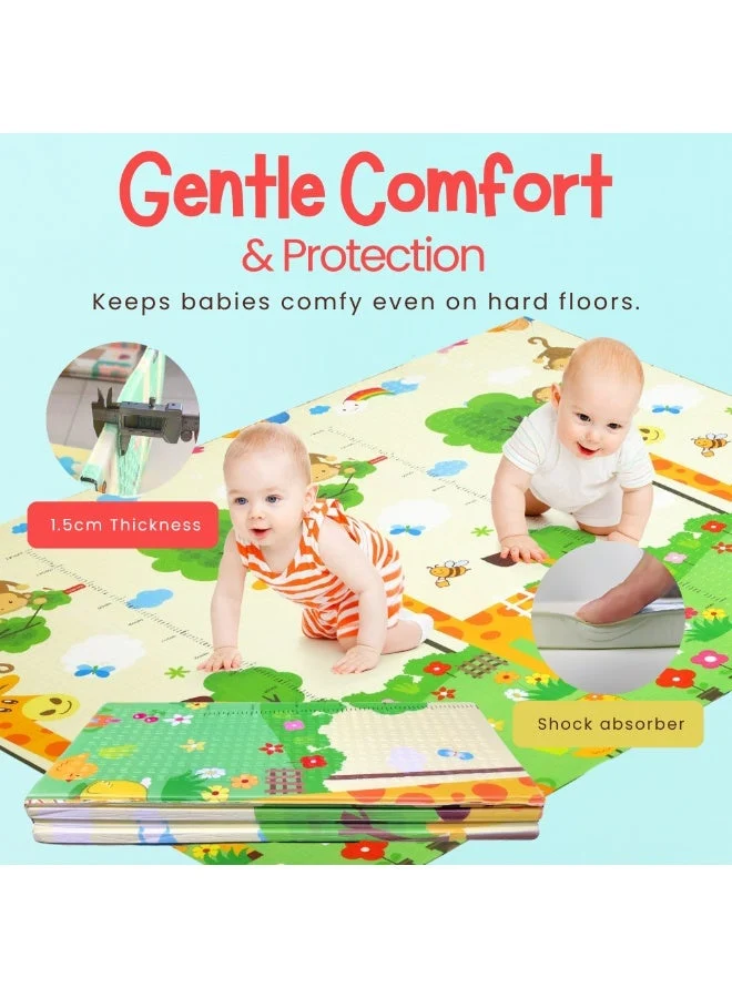 NEXSO Foldable Waterproof XPE Baby Play Mat (200x180 cm) 3