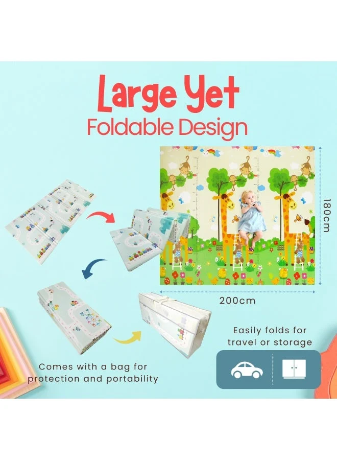 NEXSO Foldable Waterproof XPE Baby Play Mat (200x180 cm) 4
