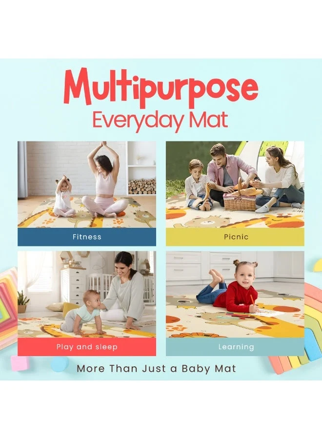 NEXSO Waterproof Foldable Baby Play Mat (200 x 180 cm) 2