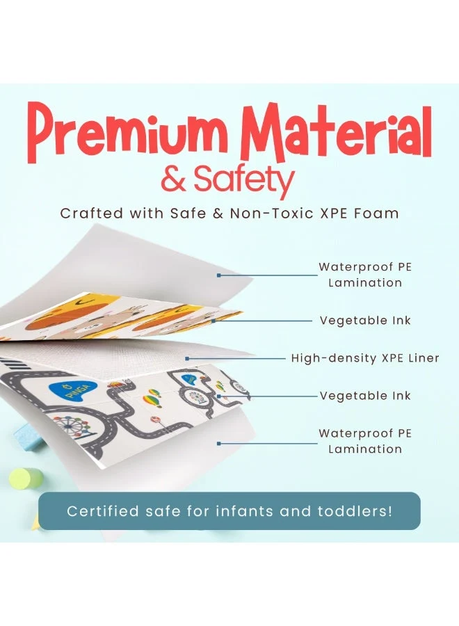 NEXSO Waterproof Foldable Baby Play Mat (200 x 180 cm) 4