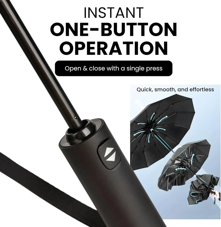 NEXSO Windproof Automatic Folding Umbrella UV50+ 3