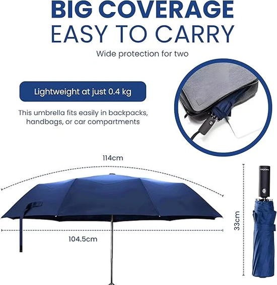 NEXSO Windproof Automatic Folding Umbrella UV50+ 7