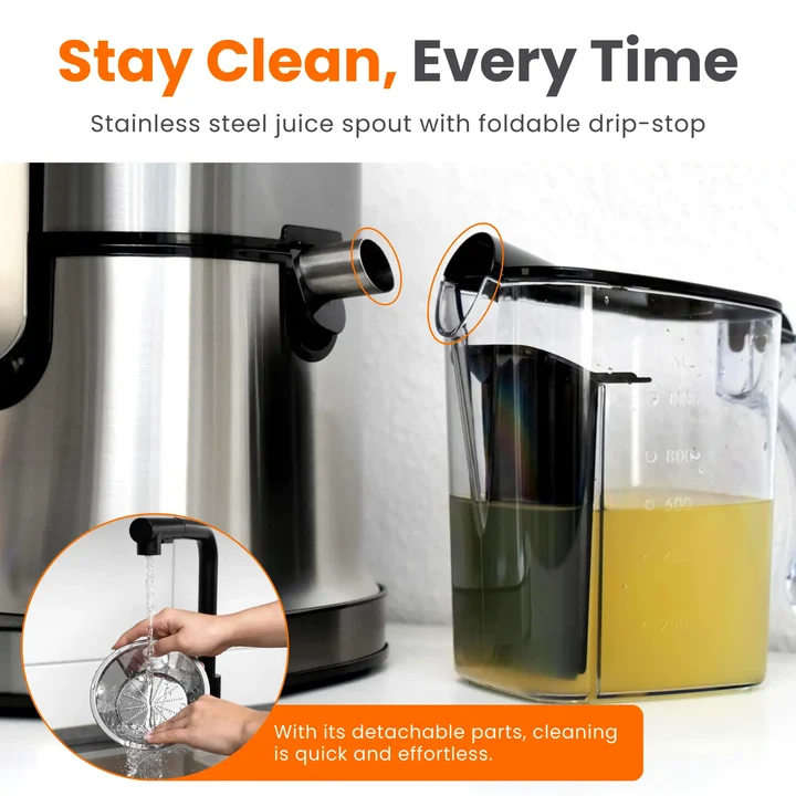 NEXSO Power Juicer 870W 5-Speed 7