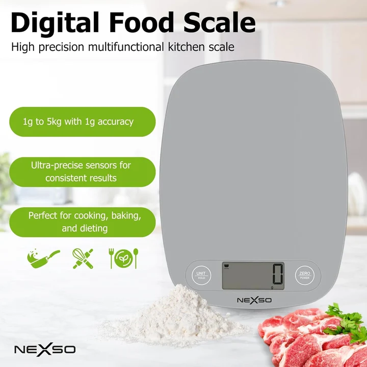 NEXSO Digital Food Scale 5kg 6