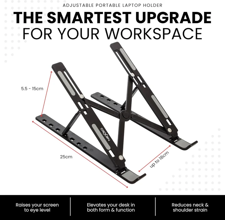 NEXSO Adjustable Aluminum Laptop Stand - 7 Angles 4