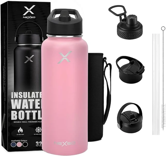 NEXSO Insulated Stainless Steel Water Bottle - 1000ml / 32oz 3