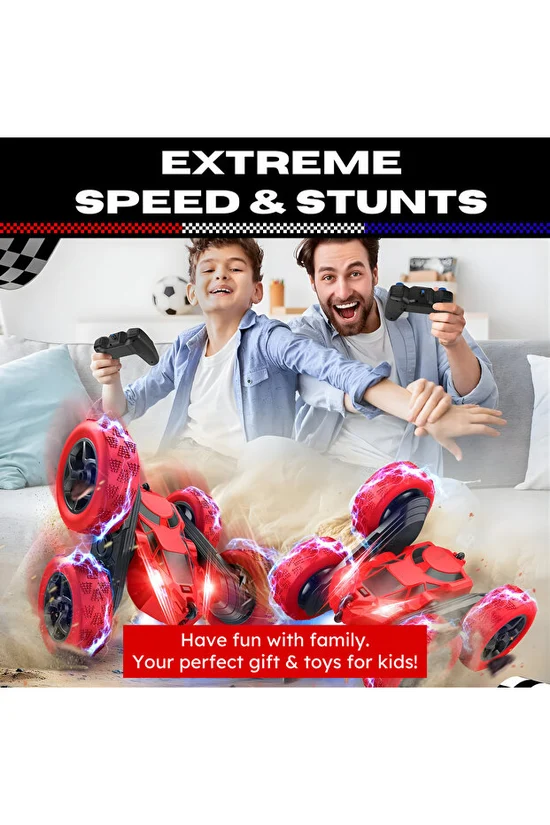 NEXSO Stunt Car with 360° Rotation & LED Lights 2