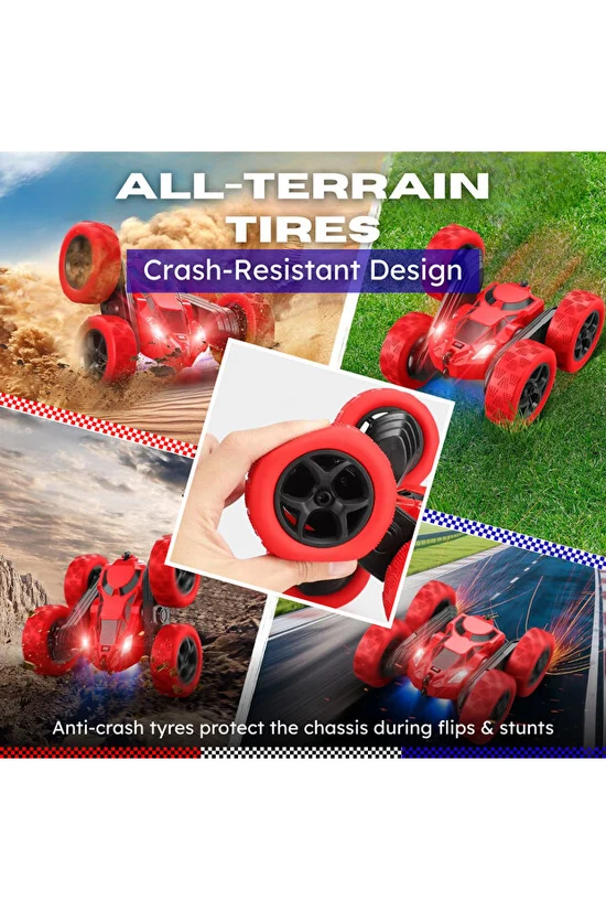 NEXSO Stunt Car with 360° Rotation & LED Lights 3