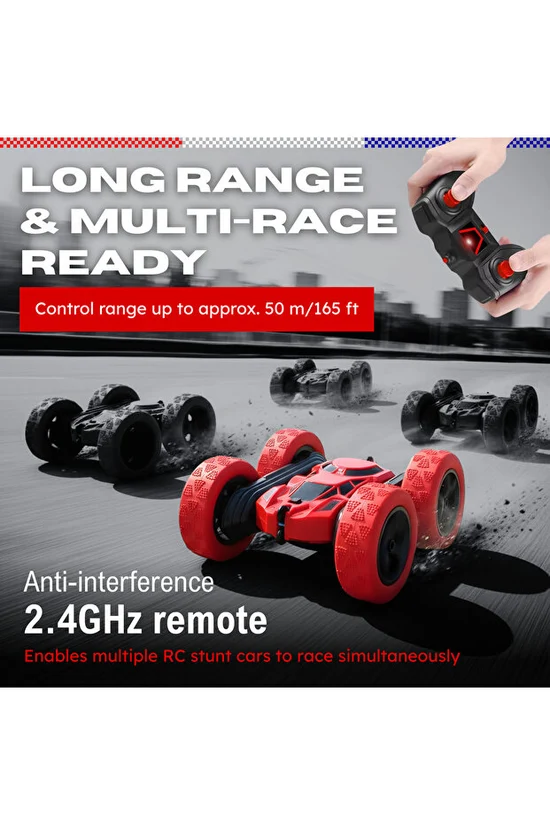 NEXSO Stunt Car with 360° Rotation & LED Lights 4