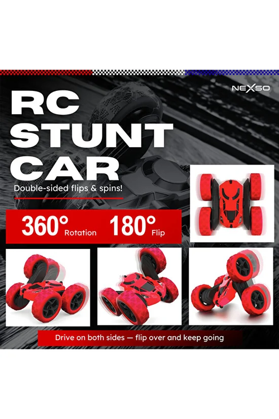 NEXSO Stunt Car with 360° Rotation & LED Lights 6