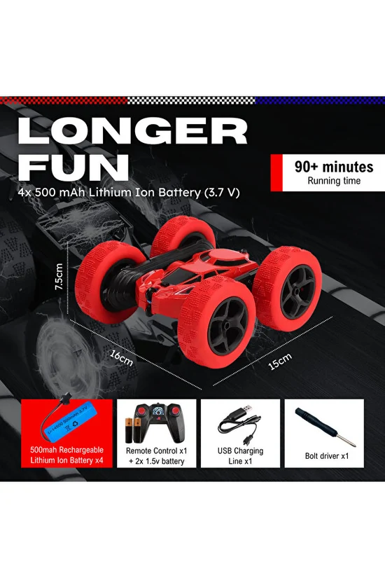 NEXSO Stunt Car with 360° Rotation & LED Lights 7