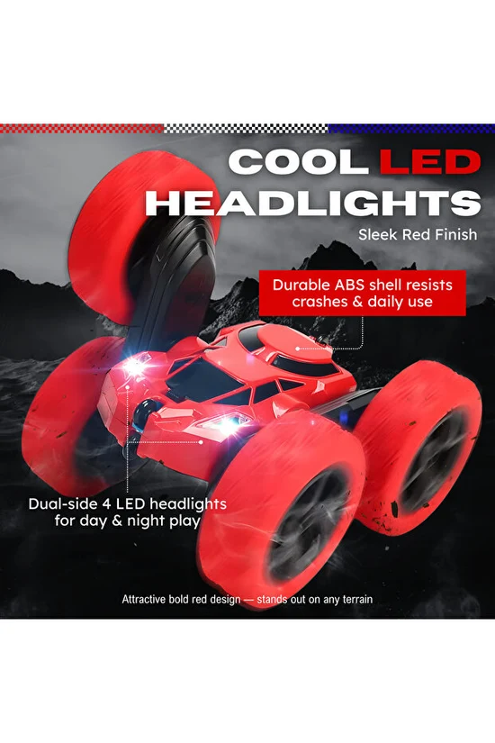 NEXSO Stunt Car with 360° Rotation & LED Lights 8