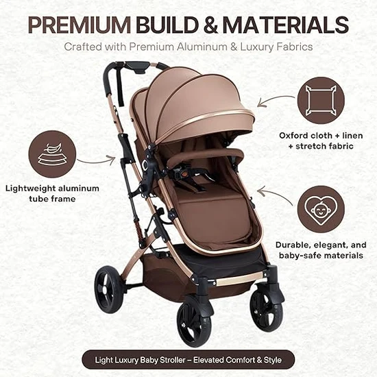 NEXSO 2-in-1 Reversible Foldable Baby Stroller 4