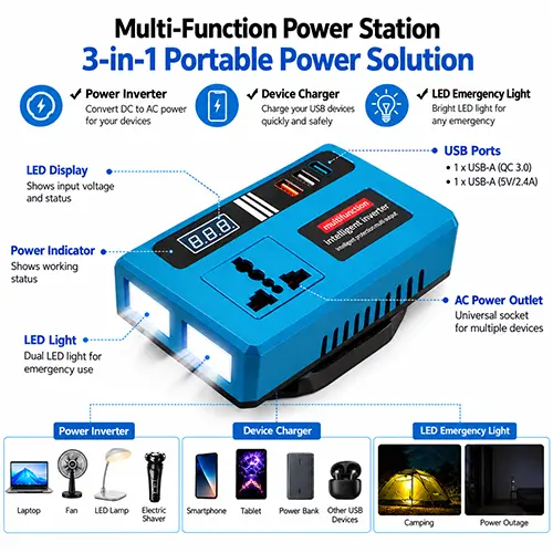 TOBI INTELLIGENT INVERTER DOUBLE BATTERY TB-2003 4