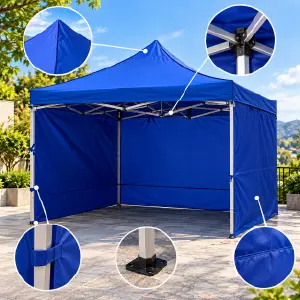 Pop-Up Canopy Tent with Side Walls 2