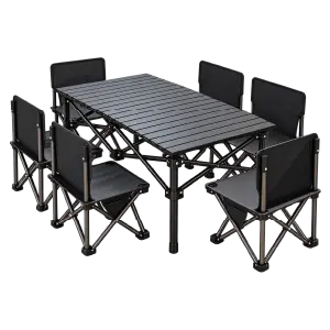 Portable Folding Camping Table and Chair Set